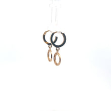Load image into Gallery viewer, 18K Gold Earrings Round Hoops Dangles
