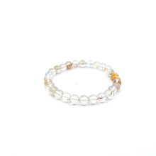 Load image into Gallery viewer, 18K Gold Piyao Pixiu Dragon Bracelet Gemstones Topaz April Birthstone 6mm - Rafant