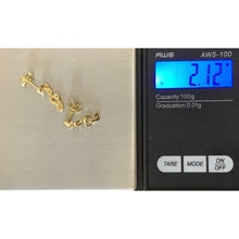 Load image into Gallery viewer, 18K Gold Music Note Drop Dangling Earrings 2.12 grams - Rafant