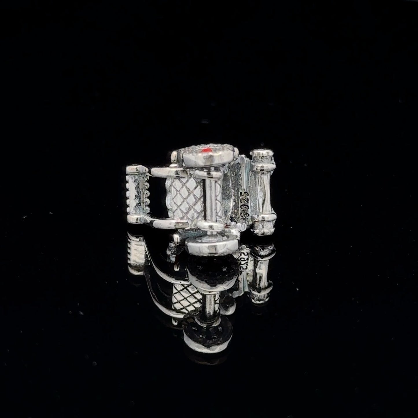 925 Sterling Silver Charm Bead DIY Christmas Holiday For Charm Bracelet Necklace - Rafant