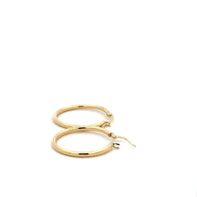 Load image into Gallery viewer, 18K Gold Earrings Hoops Polished 1.48 grams - Rafant