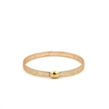 Load image into Gallery viewer, 18K Gold Bracelet Mesh Soft Bangle Flexible Size 6.5 inches  0.87 grams - Rafant