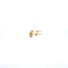 Load image into Gallery viewer, 18K Gold Earrings Stud Knot Small 1.31 grams - Rafant