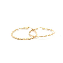 Load image into Gallery viewer, 18K Gold Earrings Hoops Spiral 1.71 grams - Rafant