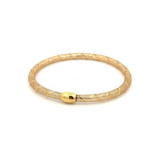 Load image into Gallery viewer, 18K Gold Bracelet Mesh Soft Bangle 6.5 inches - Rafant