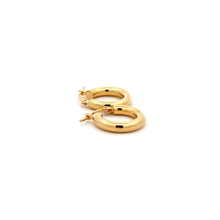 Load image into Gallery viewer, 18K Gold Earrings Hoops Polished Small 1.27 grams - Rafant