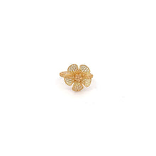 Load image into Gallery viewer, 18K Gold Ring Flower Size 6.75 - Rafant