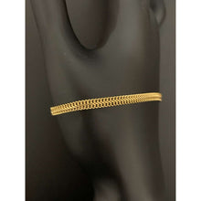 Load image into Gallery viewer, 18K Gold Bracelet Chain Sedusa 7.25 inches 2.18 grams