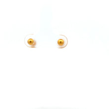 Load image into Gallery viewer, 18K Gold Earrings Stud Screw Type Ball Very Tiny - Rafant