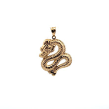 Load image into Gallery viewer, 18K Gold Pendant Lucky Dragon Large 1.7 grams - Rafant