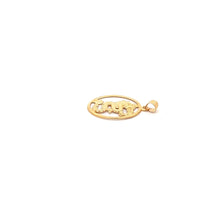 Load image into Gallery viewer, 18K Gold Pendant Charm Dragon Oval - Rafant