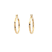 Load image into Gallery viewer, 18K Gold Earrings Hoops 0.94 grams - Rafant