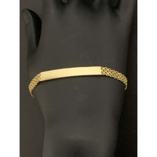 Load image into Gallery viewer, 18K Gold Bracelet Bar Size 7.25 inches 5.38 grams