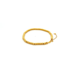 Load image into Gallery viewer, 18K Gold Bracelet Beaded Balls Size 6 inches plus 1 inch 1.19 grams - Rafant