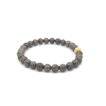 Load image into Gallery viewer, 18K Gold Money Ball Lucky Bracelet Gemstones Pyrite 6mm - Rafant