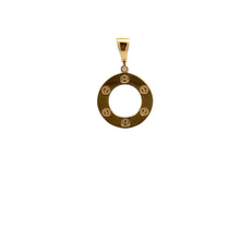 Load image into Gallery viewer, 18K Gold Pendant Pendant Round Circle Tiny 0.87 grams - Rafant