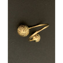 Load image into Gallery viewer, 18K Gold Japan Ring Double Orb Balls 1.25 grams Size 5 - Rafant