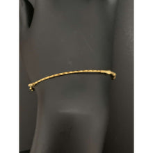 Load image into Gallery viewer, 18K Gold Beaded Bracelet Bangle Soft 1.64 grams Size 6.75 inches