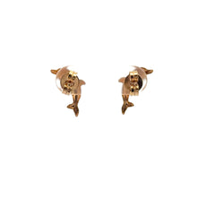 Load image into Gallery viewer, 18K Gold Earrings Stud Dolphin 1.20 grams - Rafant