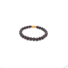 Load image into Gallery viewer, 18K Gold Pixiu Piyao Lucky Charm Bracelet Natural Garnet Gemstones 6mm - Rafant