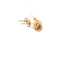 Load image into Gallery viewer, 18K Gold Earrings Knot Stud 2.12 grams - Rafant