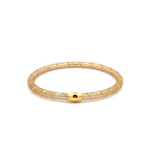 Load image into Gallery viewer, 18K Japan Gold Bracelet Mesh Soft Bangle Flexible 6.5 inches 1.01 grams - Rafant