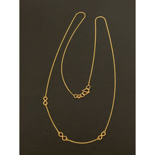 Load image into Gallery viewer, 18K Gold Necklace Infinity 1.16 grams 18 inches - Rafant