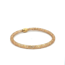 Load image into Gallery viewer, 18K Gold Bracelet Mesh Soft Bangle Flexible Size 6.5 - Rafant