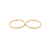 Load image into Gallery viewer, 18K Gold Earrings Hoops Spiral 1.55 grams - Rafant