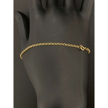Load image into Gallery viewer, 18K Gold Bracelet Chain Rolo Link 7.5 inches 1.05 grams