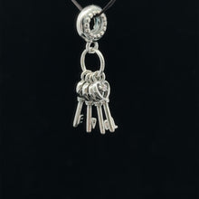 Load image into Gallery viewer, 925 Sterling Silver Charm Bead Keys For Charm Bracelet Necklace - Rafant