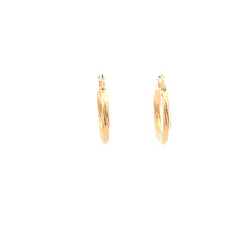 Load image into Gallery viewer, 18K Yellow Gold Earrings Hoops 1 gram - Rafant