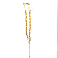 Load image into Gallery viewer, 18K Gold Bracelet Beaded Balls Size 6 inches plus 1 inch 1.19 grams - Rafant