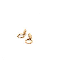 Load image into Gallery viewer, 18K Gold Earrings Hoops Dangle Heart - Rafant