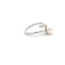 Load image into Gallery viewer, 925 Sterling Silver Ring Freshwater Pearl Size 5 - Rafant
