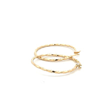 Load image into Gallery viewer, 18K Gold Earrings Hoops Spiral 1.71 grams - Rafant
