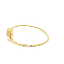 Load image into Gallery viewer, 18K Gold Bracelet Flexible Bangle Heart 3.60 grams Small S 6 - Rafant