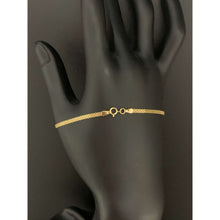 Load image into Gallery viewer, 18K Gold Bracelet Bismark Chain 7.5 inches 1.43 grams