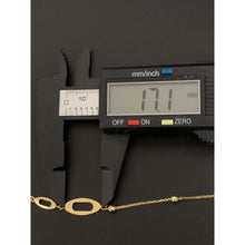 Load image into Gallery viewer, 18K Gold Bracelet Charm  2.18 grams Size 7 inches Plus 1 Inch Extension