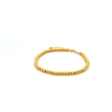 Load image into Gallery viewer, 18K Gold Bracelet Beaded Balls Size 6 inches plus 1 inch 1.19 grams - Rafant