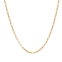 Load image into Gallery viewer, 18K Gold Necklace Chain Paperclip 18 inches 1.89 grams - Rafant
