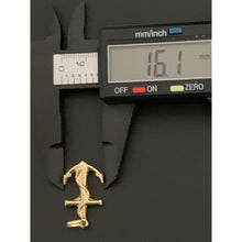 Load image into Gallery viewer, 18K Gold Pendant Anchor Jesus Christ Cross 1.68 grams - Rafant