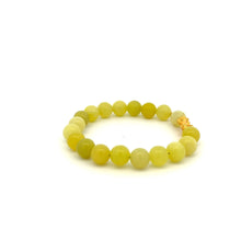 Load image into Gallery viewer, 18K Gold Dragon Pixiu Piyao Lucky Charm Beads Bracelet Gemstones Lemon Jade 8mm - Rafant