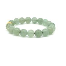 Load image into Gallery viewer, 18K Gold Money Ball Lucky Charm Beads Bracelet Gemstones Aventurine 8mm - Rafant