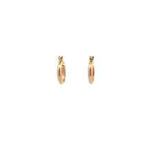 Load image into Gallery viewer, 18K Gold Earrings Hoops Polished Small 1.18 grams - Rafant