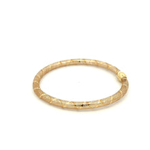 Load image into Gallery viewer, 18K Gold Bracelet Mesh Soft Bangle Size 6.5 inches - Rafant