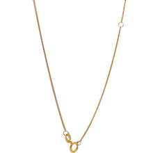 Load image into Gallery viewer, 18K Gold Necklace Chain 17.5 inches Pendant Round Circles Tiny Beads 1 gram - Rafant