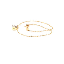 Load image into Gallery viewer, 18K Gold Two Tone Gold Bracelet Charms Size 7.5 inches - Rafant