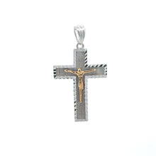 Load image into Gallery viewer, 925 Sterling Silver Pendant Cross Religious Jesus Christ - Rafant