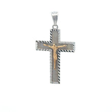 Load image into Gallery viewer, 925 Sterling Silver Pendant Cross Religious Jesus Christ - Rafant